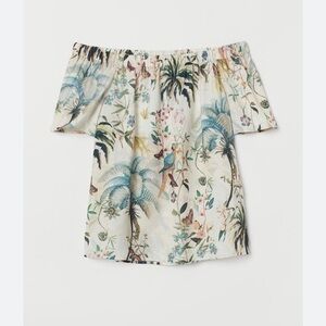 H&M Off-the-shoulder blouse - Natural Size 2